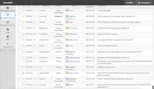 Make status colors more prominent in MantisBT 2.0 – Simone Tellini